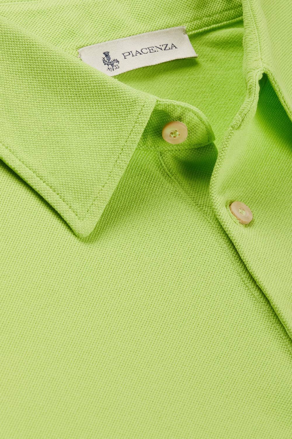 Piacenza 1733 Polo maniche corte jersey verde fluo 2025