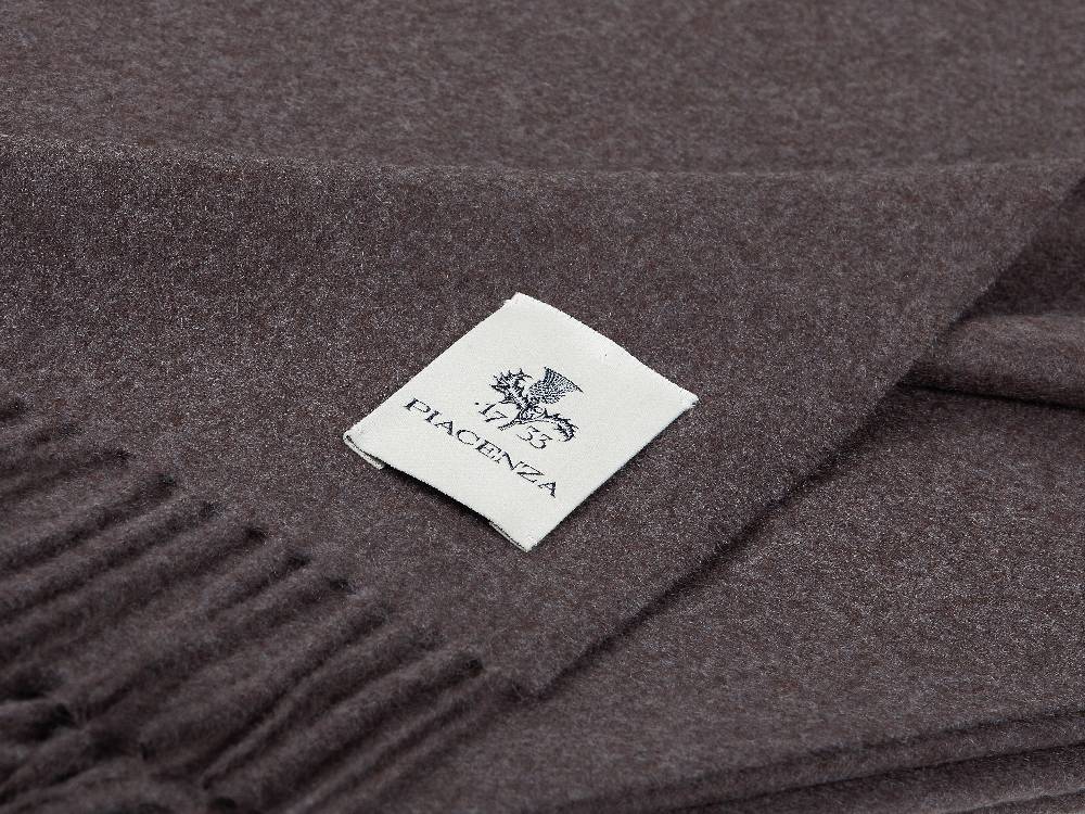 Piacenza 1733 Aeternum Plaid grigio in puro Cashmere In Vendita