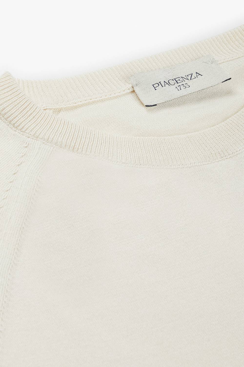 Piacenza 1733 Maglia maniche corte panna In Linea