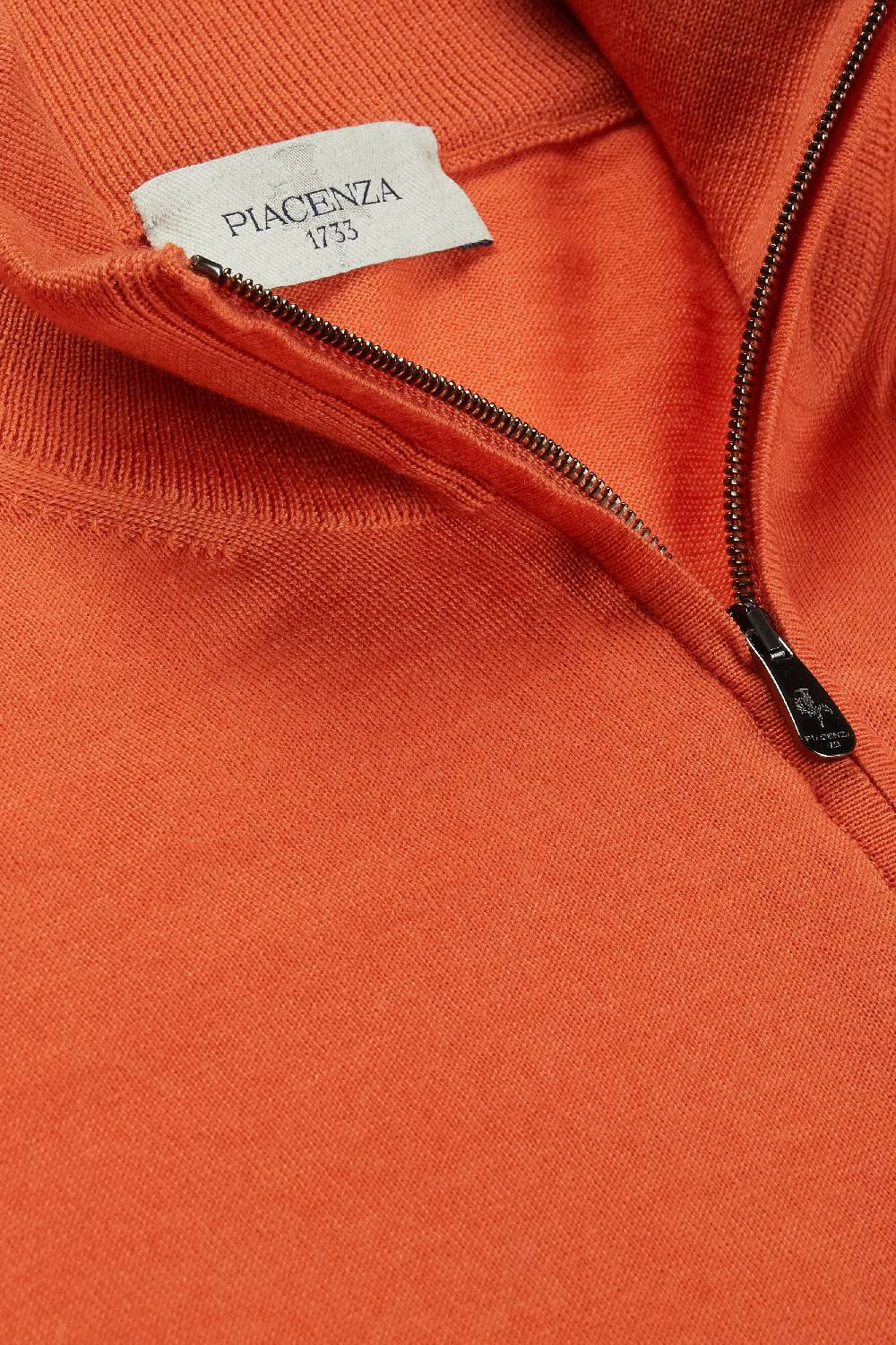 Piacenza 1733 Lupetto zip arancione Vendite Flash