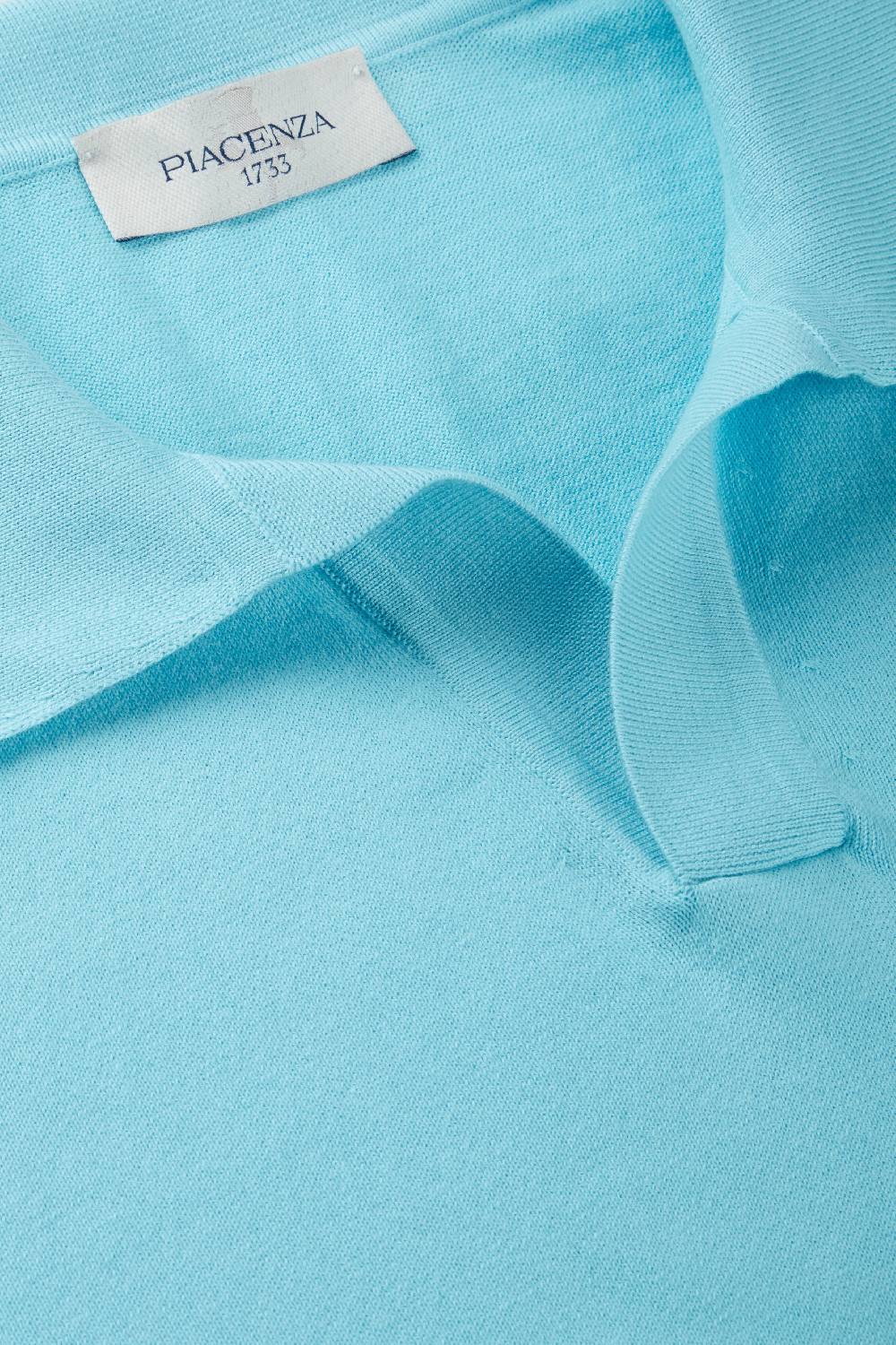 Piacenza 1733 Polo azzurra maniche corte Negozio
