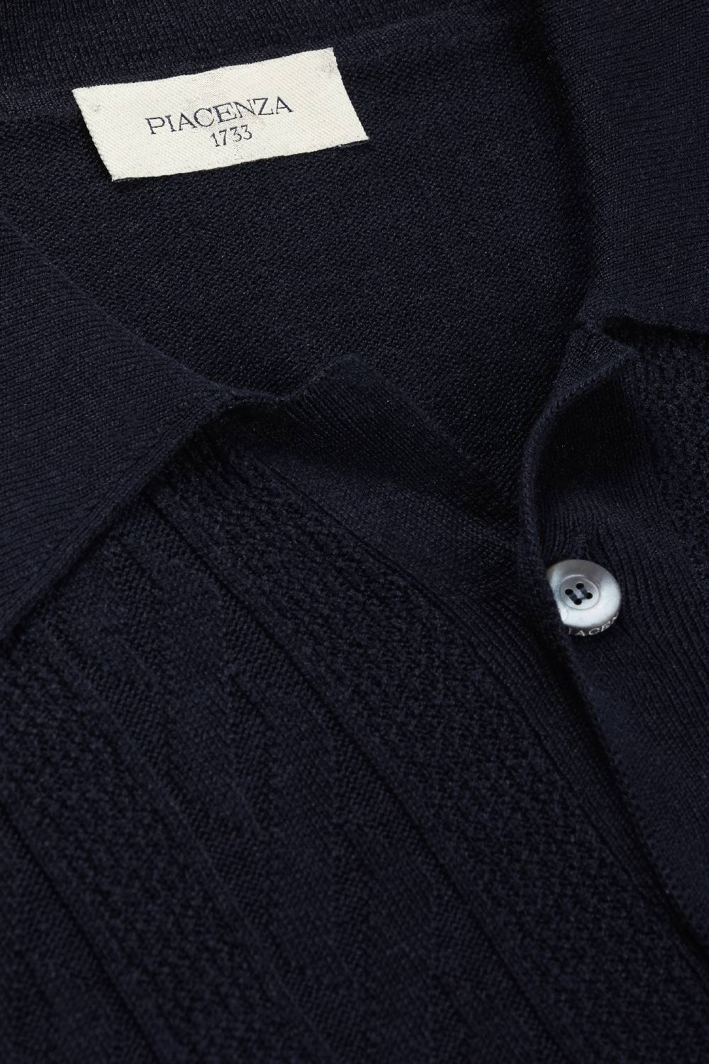 Piacenza 1733 Polo sand and wave blu In Linea