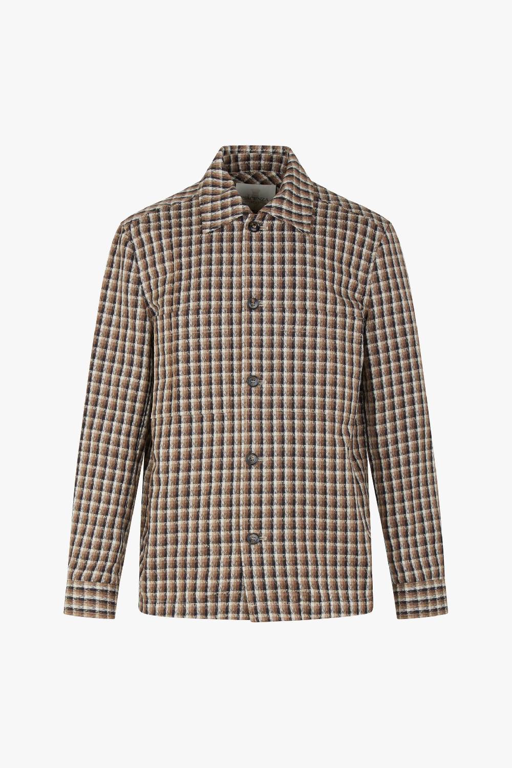 Piacenza 1733 Giacca camicia marrone e blu Acquista Ora