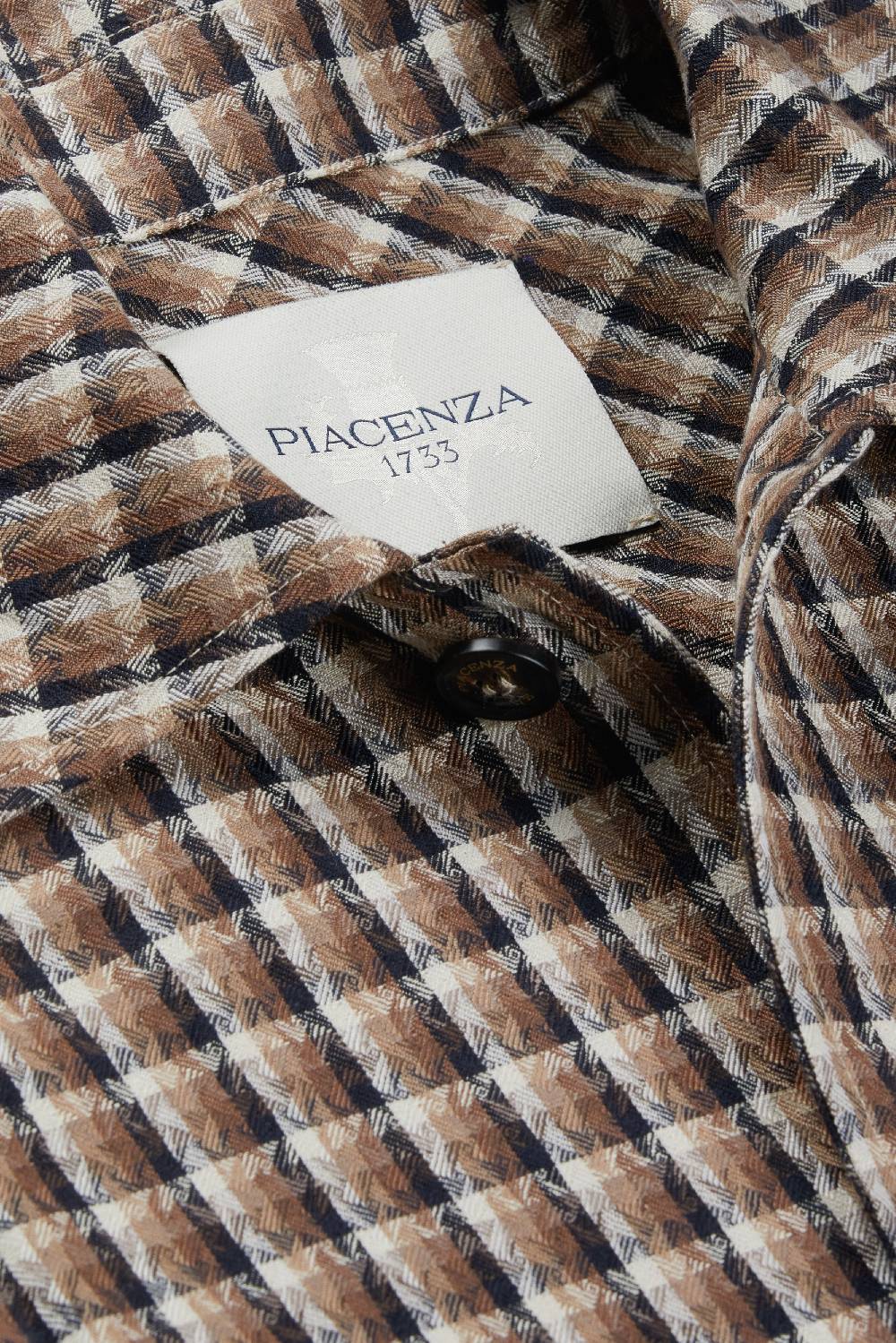 Piacenza 1733 Giacca camicia marrone e blu Acquista Ora