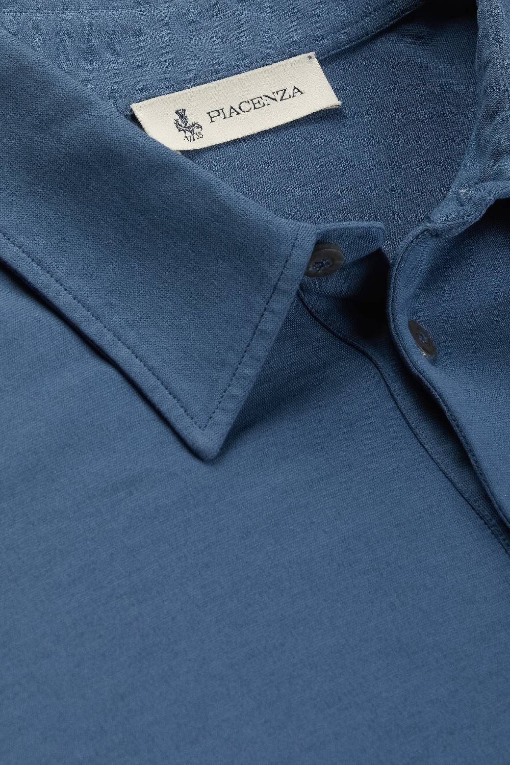 Piacenza 1733 Polo fresh jersey blu jeans Qualità