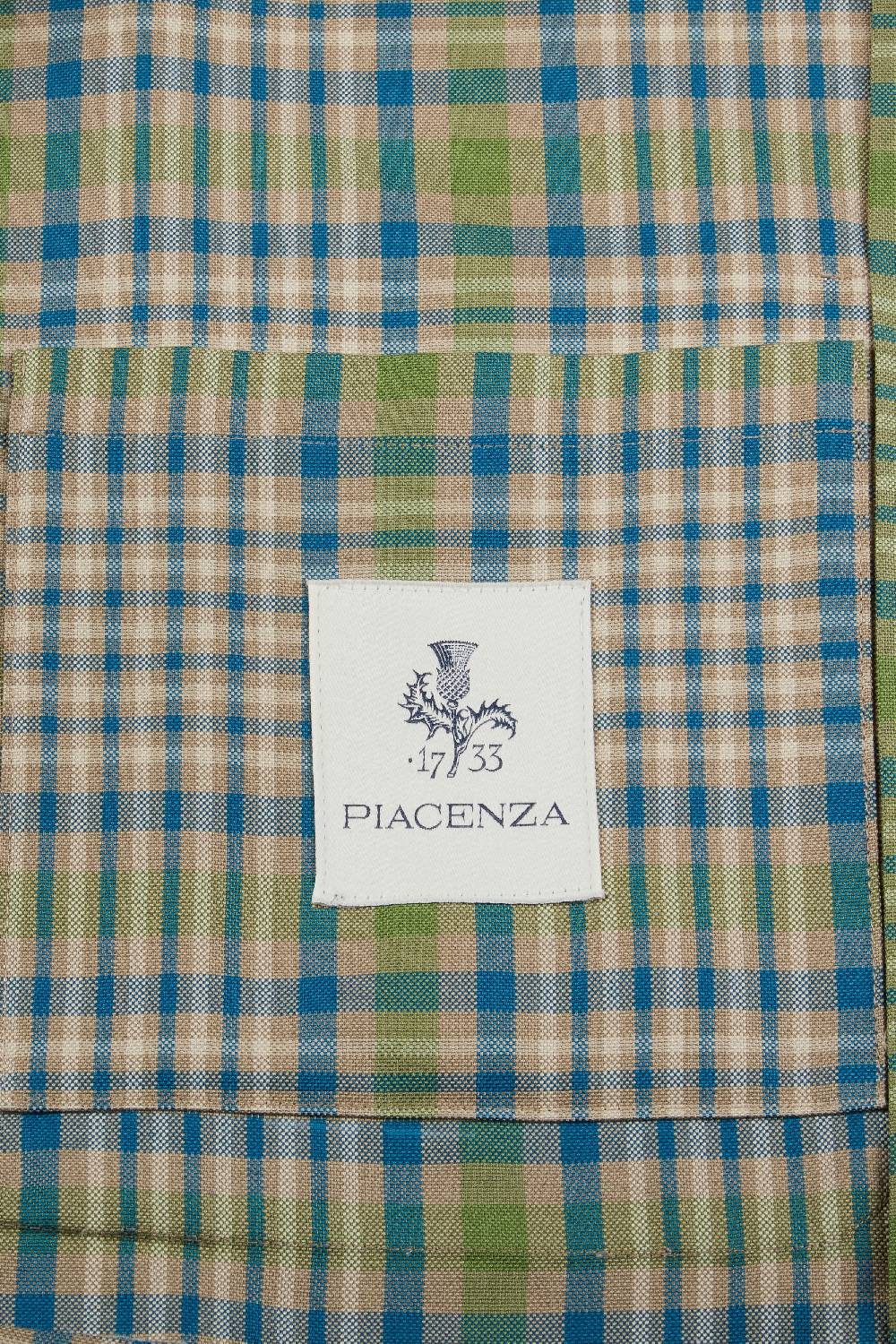 Piacenza 1733 Giacca plain azzurro e verde Offerta