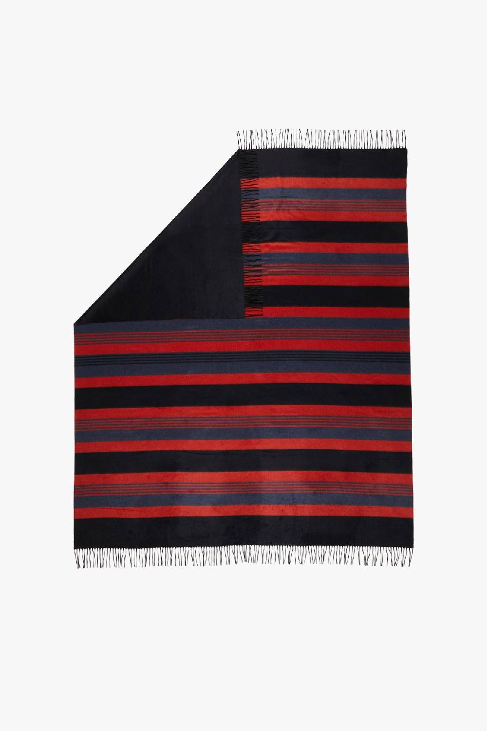 Piacenza 1733 BILBO Plaid righe Blu e Rosso In Vendita