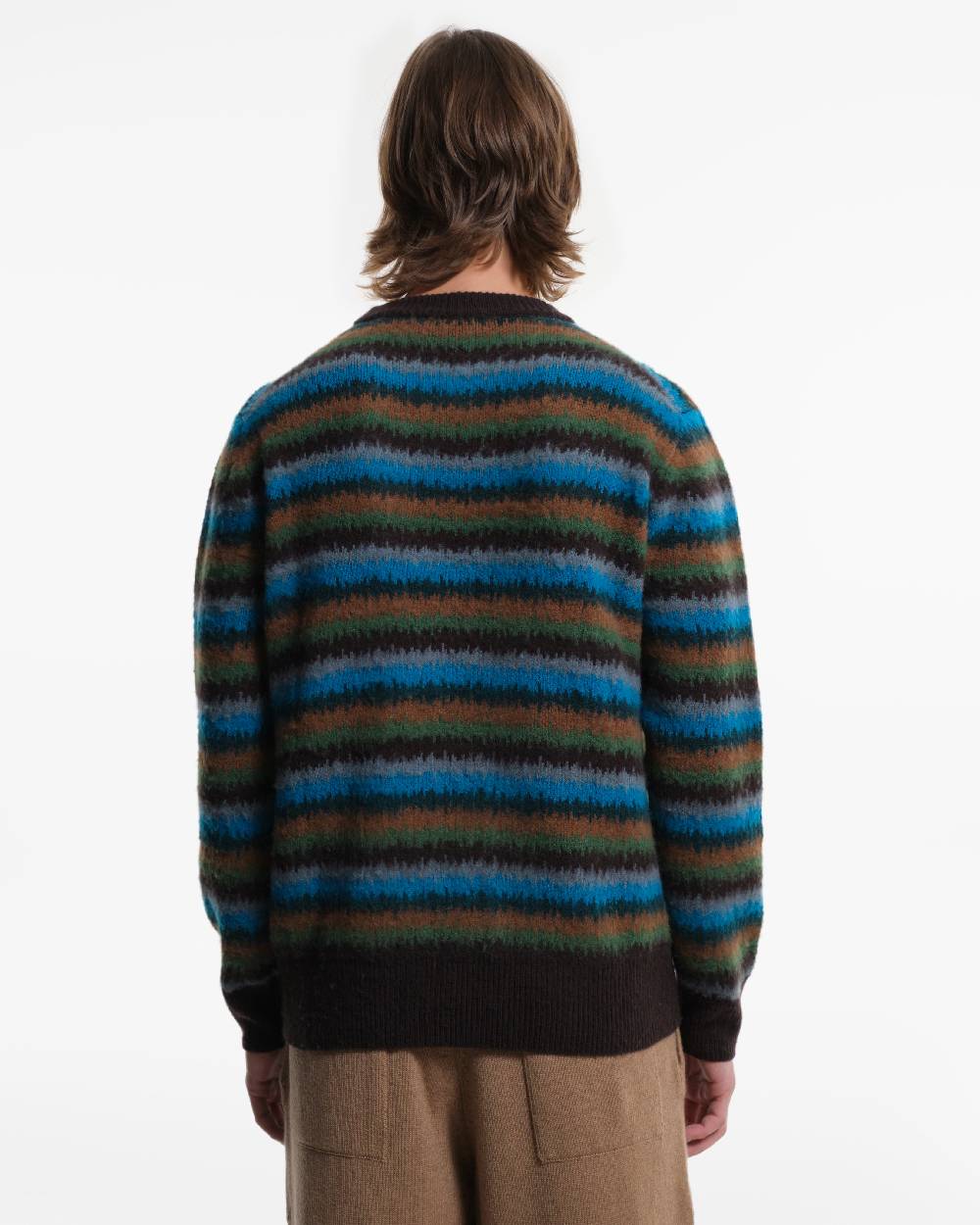 Piacenza 1733 Maglia in Cashmere fantasia verde Italy
