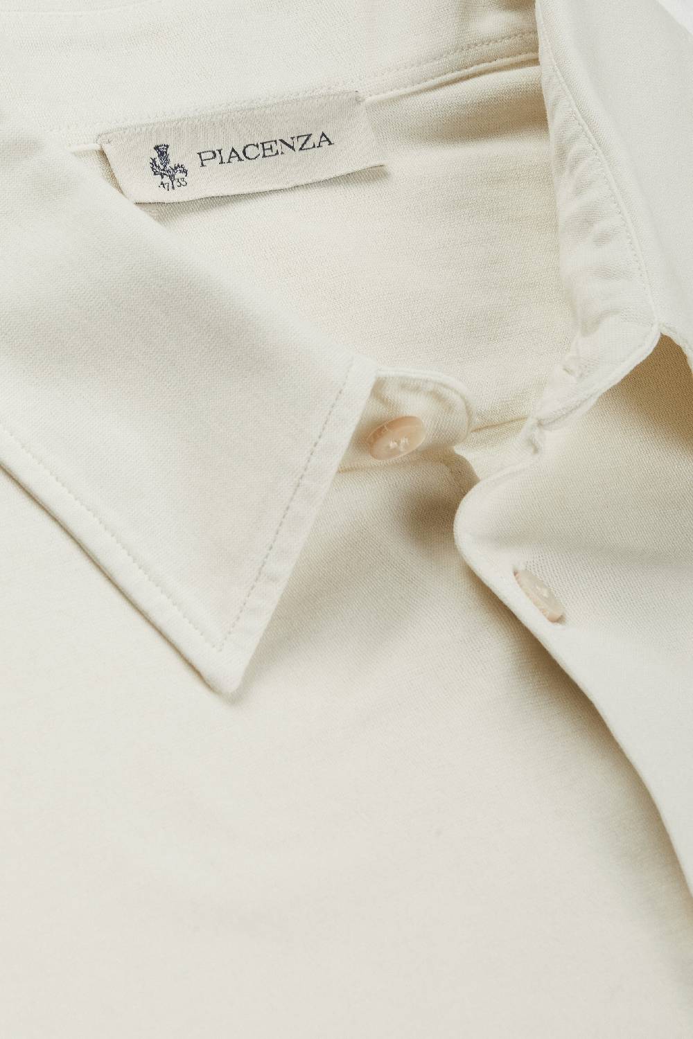 Piacenza 1733 Camicia fresh jersey panna Promozione Limitata