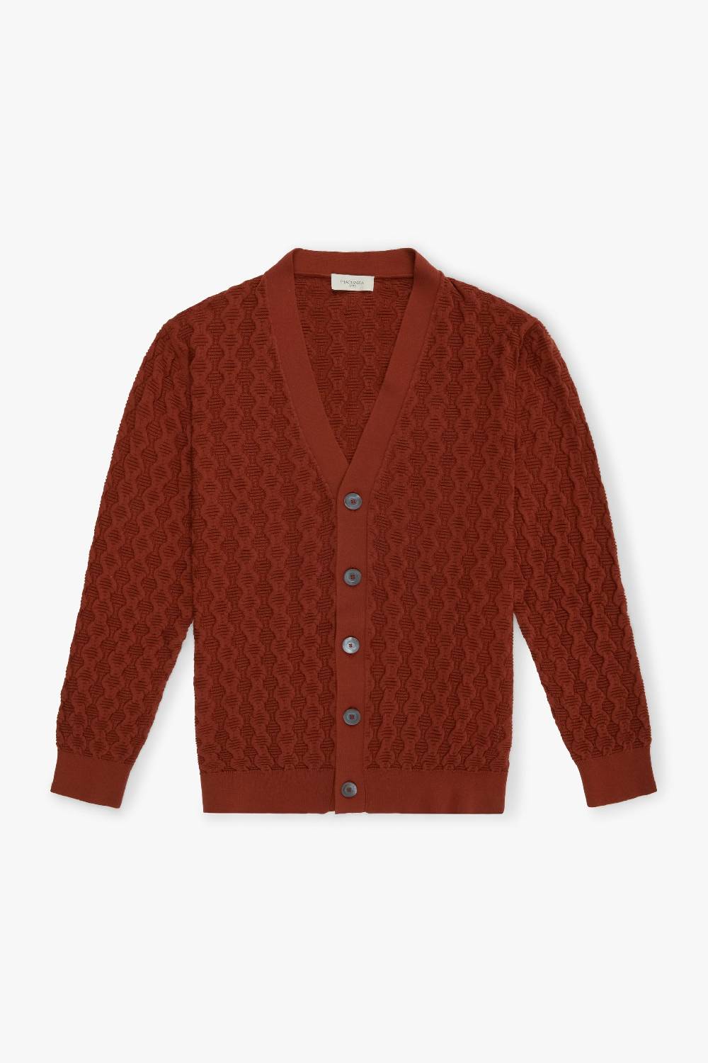 Piacenza 1733 Cardigan con bottoni bruciato Economico