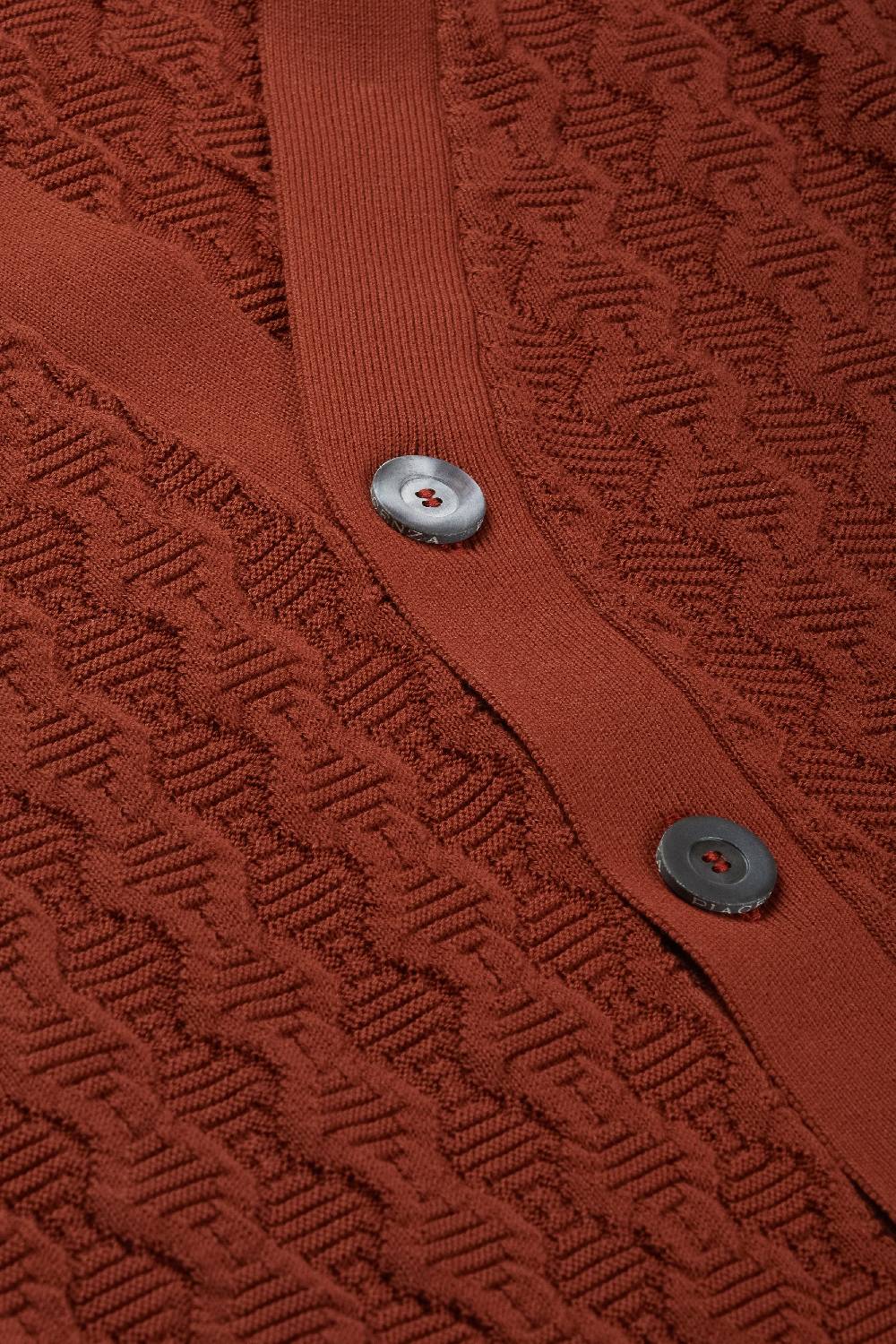 Piacenza 1733 Cardigan con bottoni bruciato Economico