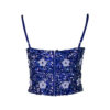 Poems Roma TOP BRETELLINE BLU ELETTRIC Consegna Veloce
