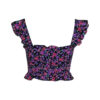 Poems Roma TOP CROP VOLANT FIORI FUCSIA Convenienza