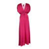Poems Roma ABITO VESTALE DRAPPEGGIO FUCSIA Nuovo