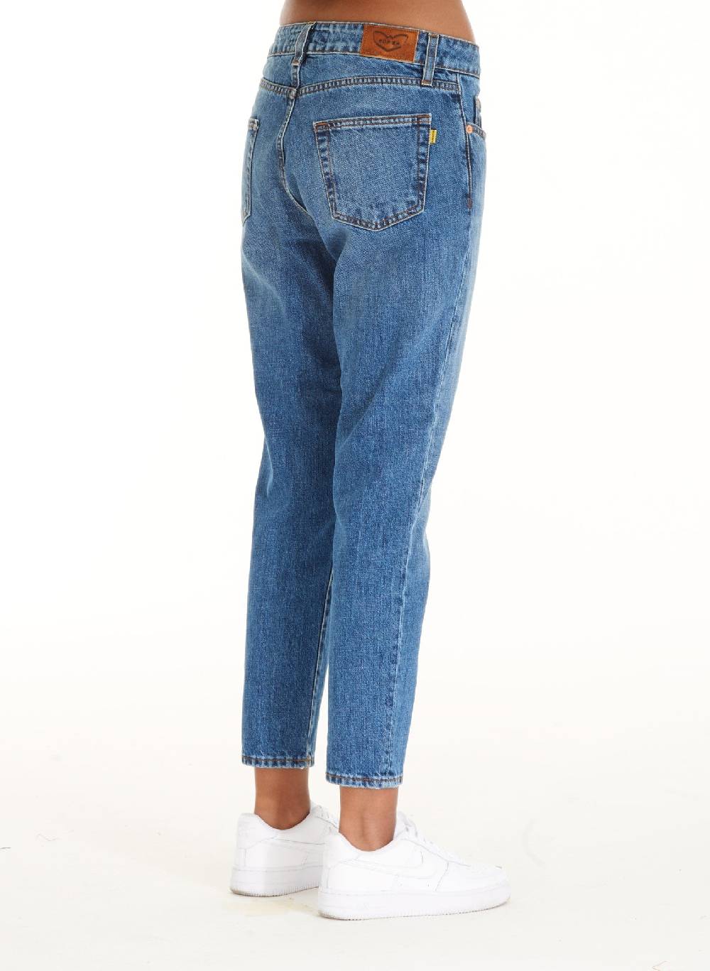 Pop84 Jeans vita bassa boy-friend modello Marika In Vendita