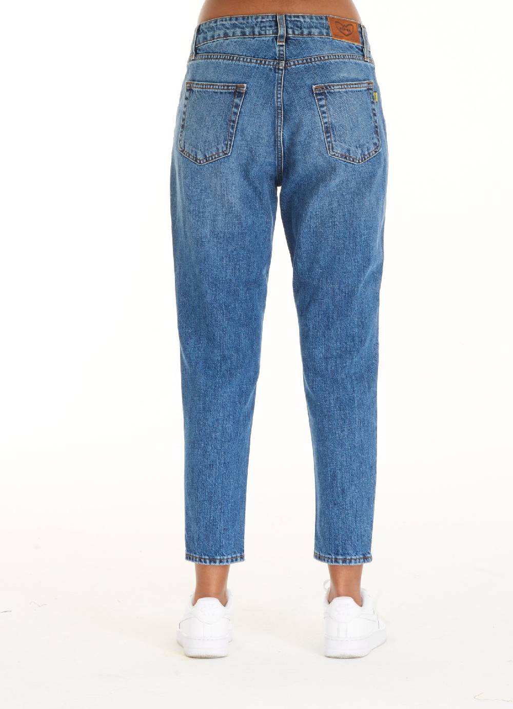 Pop84 Jeans vita bassa boy-friend modello Marika In Vendita