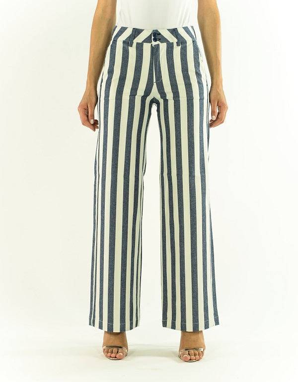 Pop84 Pantalone a righe over fit Vendite Flash