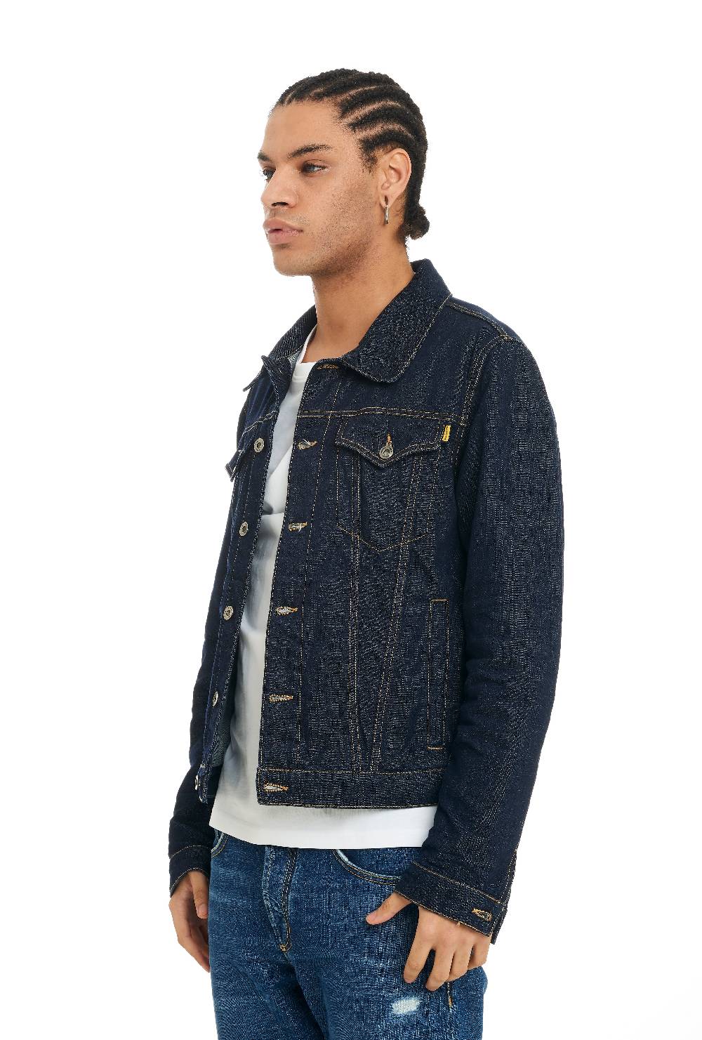 Pop84 Giubbino jeans lavaggio scuro In Linea