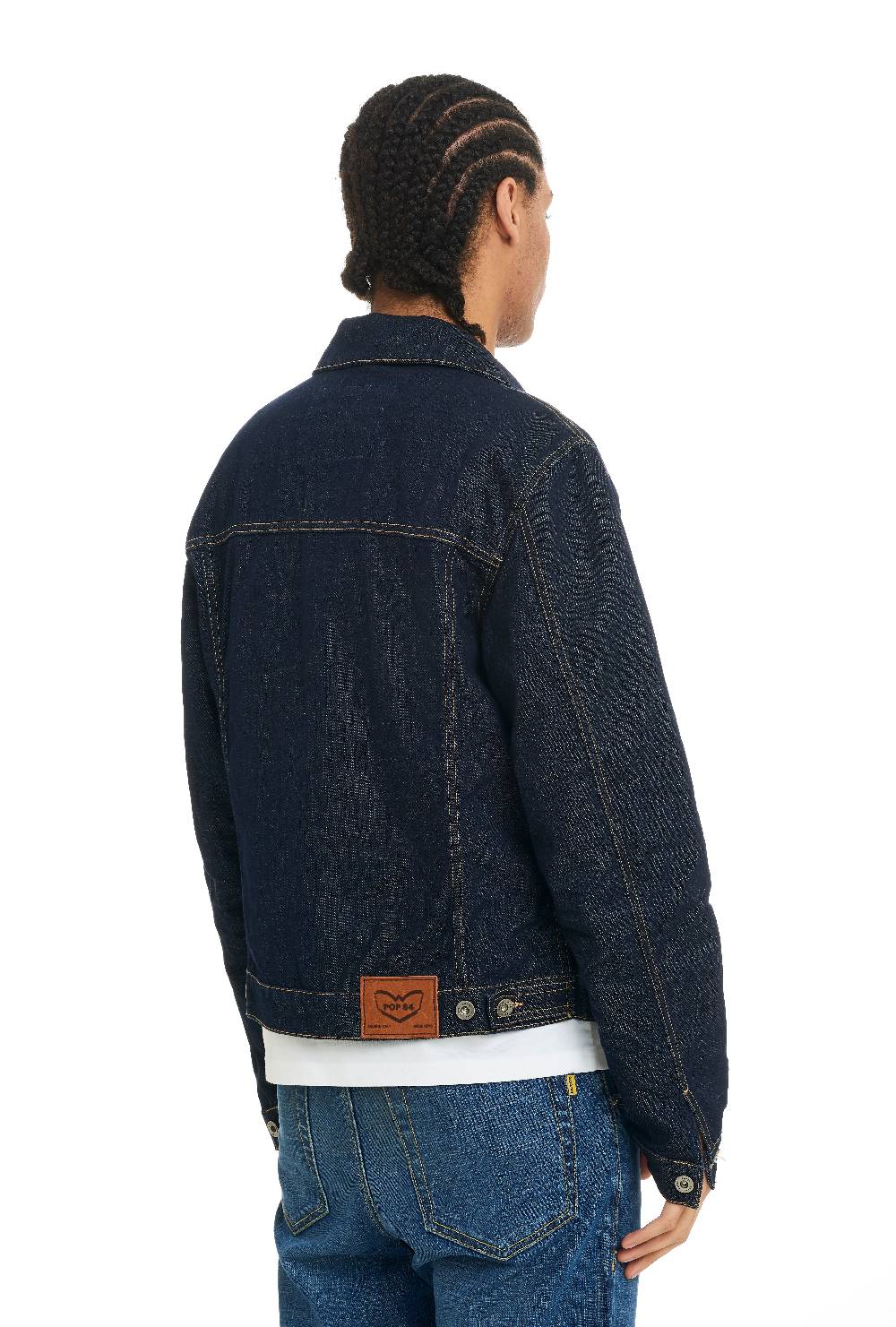 Pop84 Giubbino jeans lavaggio scuro In Linea