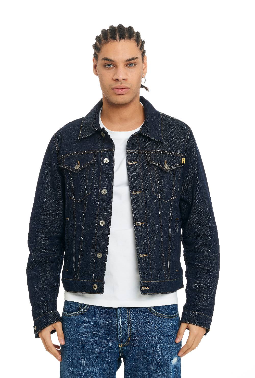 Pop84 Giubbino jeans lavaggio scuro In Linea