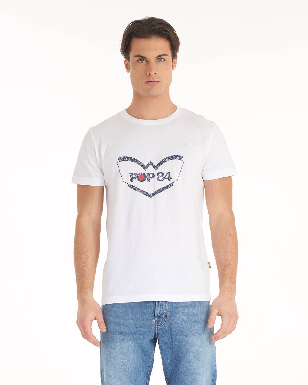 Pop84 T-shirt Logo Gommato POP84 Online