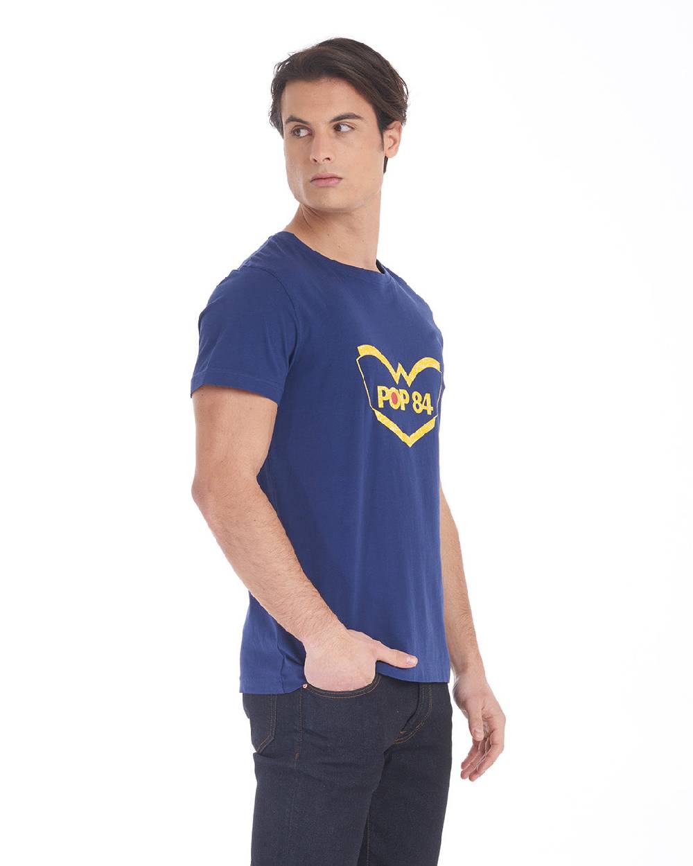Pop84 T-shirt Logo Gommato POP84 Online