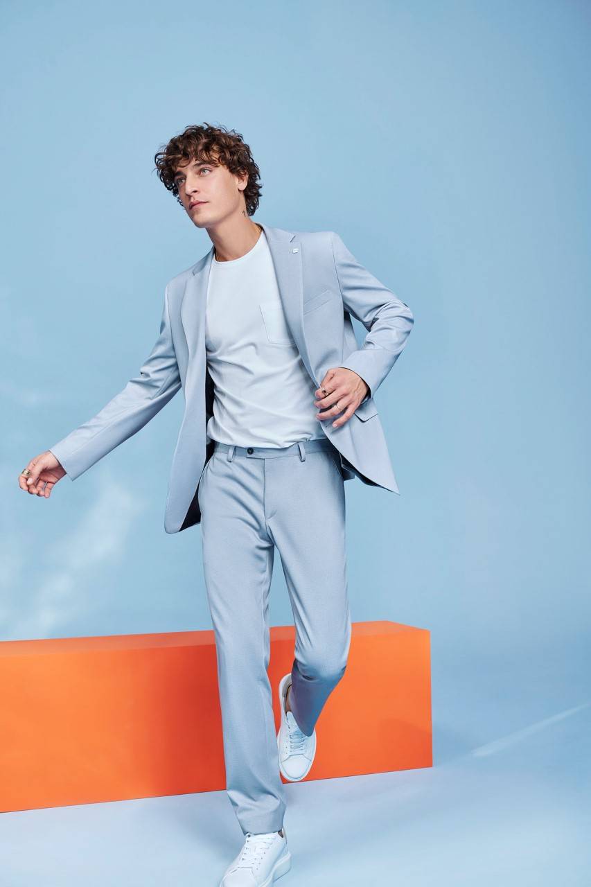Digel Move Abito grigio chiaro digel slim fit stretch Digel Move Abito grigio chiaro digel slim fit stretch