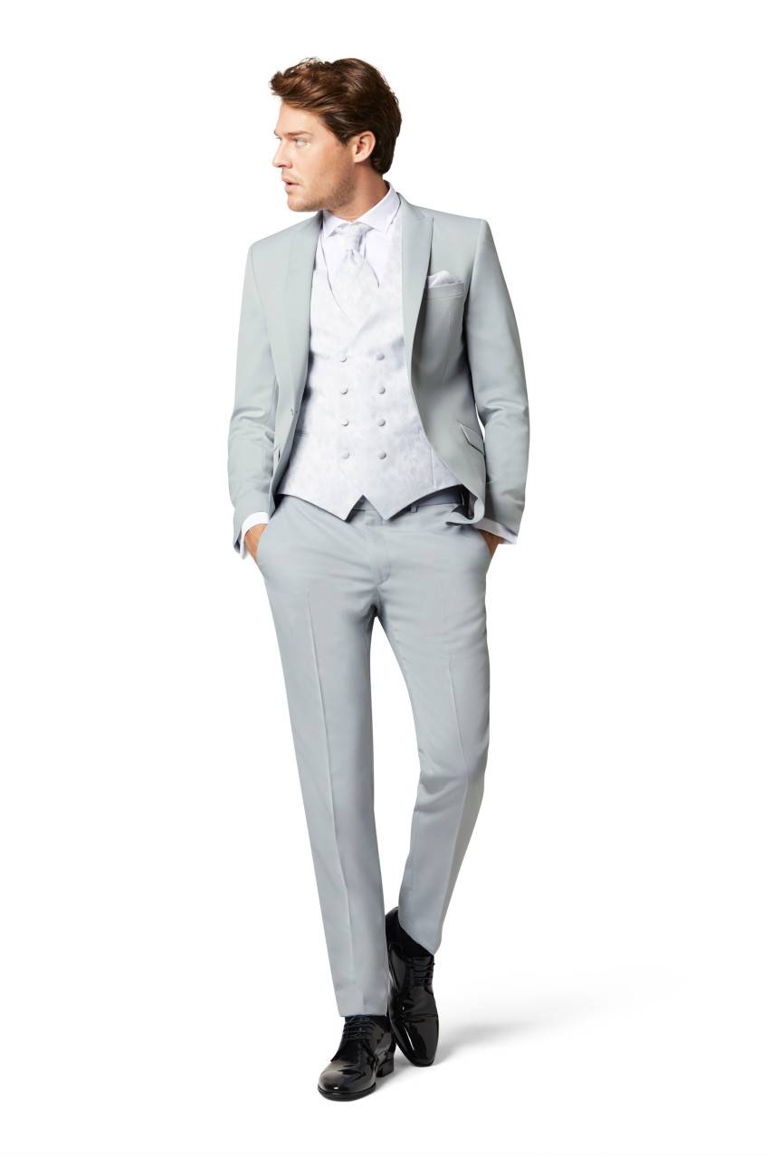 Digel Abito grigio perla digel cerimonia slim fit Nuova