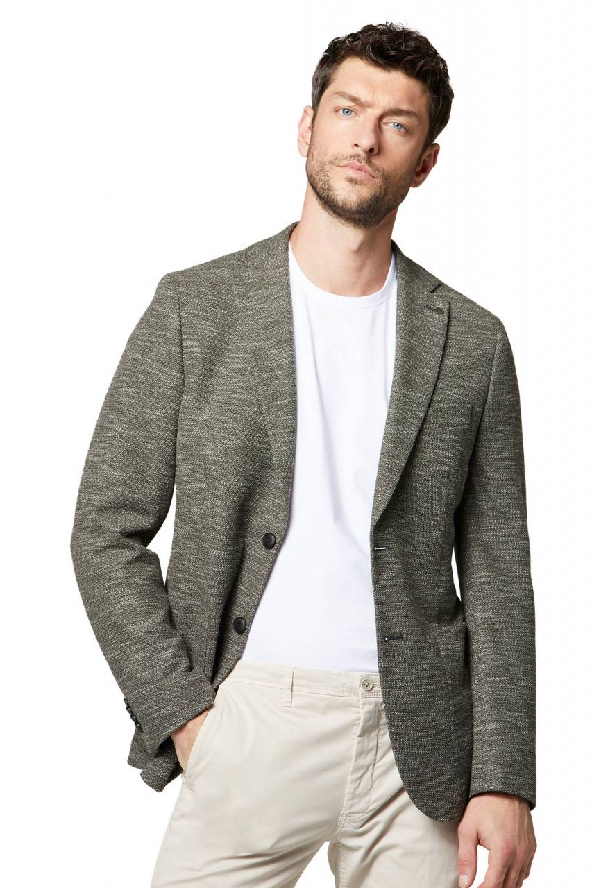 Digel Giacca in jersey verde digel drop sei modern fit Consegna Veloce