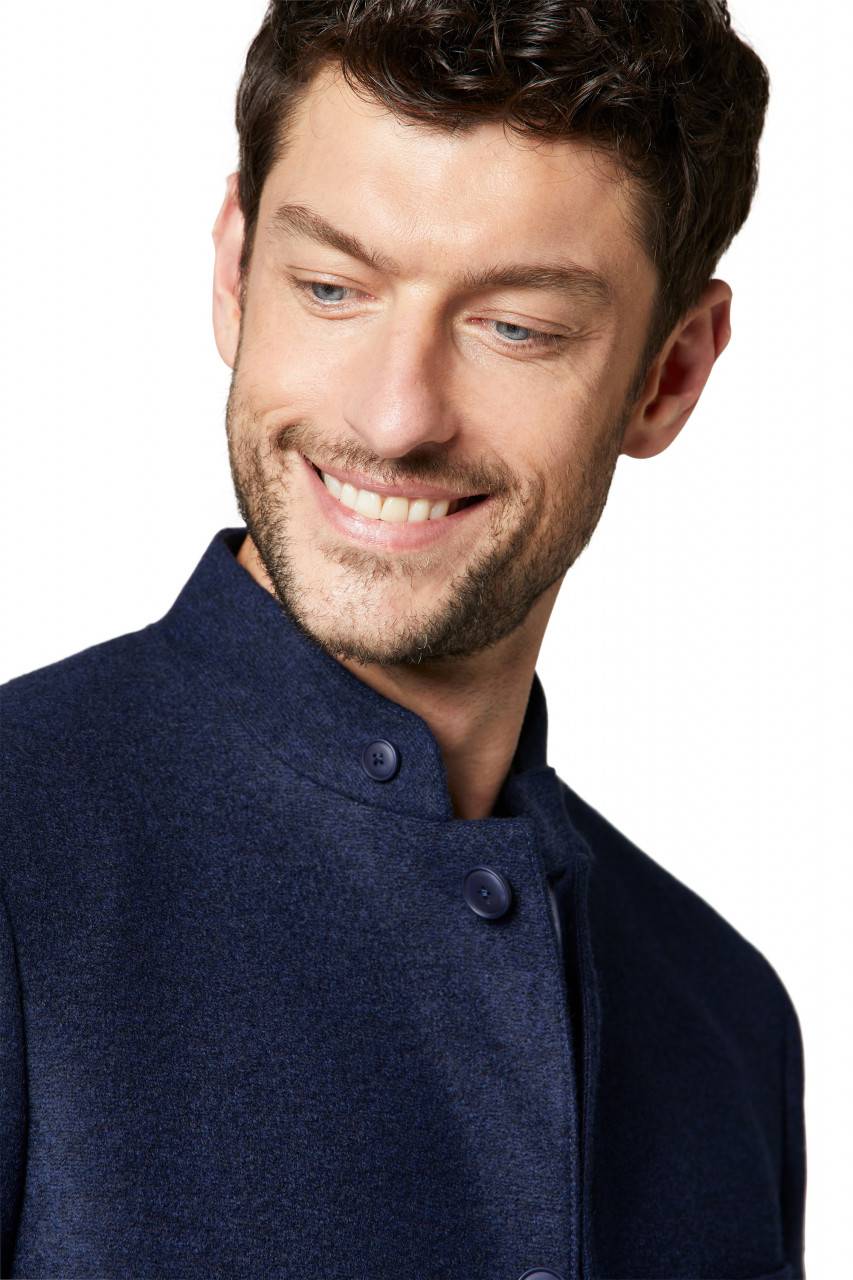 Digel Giacca blu in jersey digel collo coreana modern fit ACQUISTA ORA
