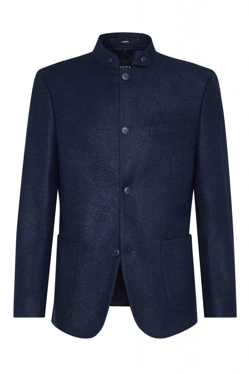 Digel Giacca blu in jersey digel collo coreana modern fit ACQUISTA ORA