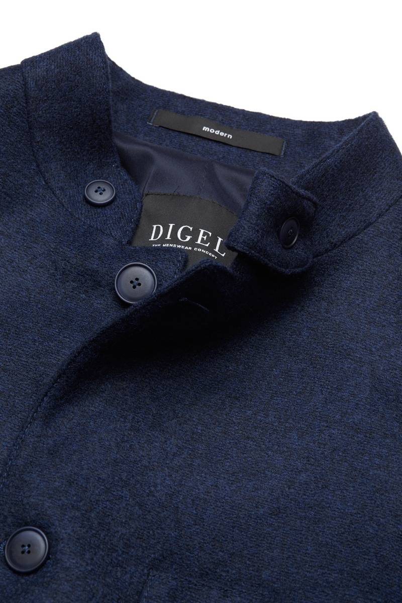 Digel Giacca blu in jersey digel collo coreana modern fit ACQUISTA ORA