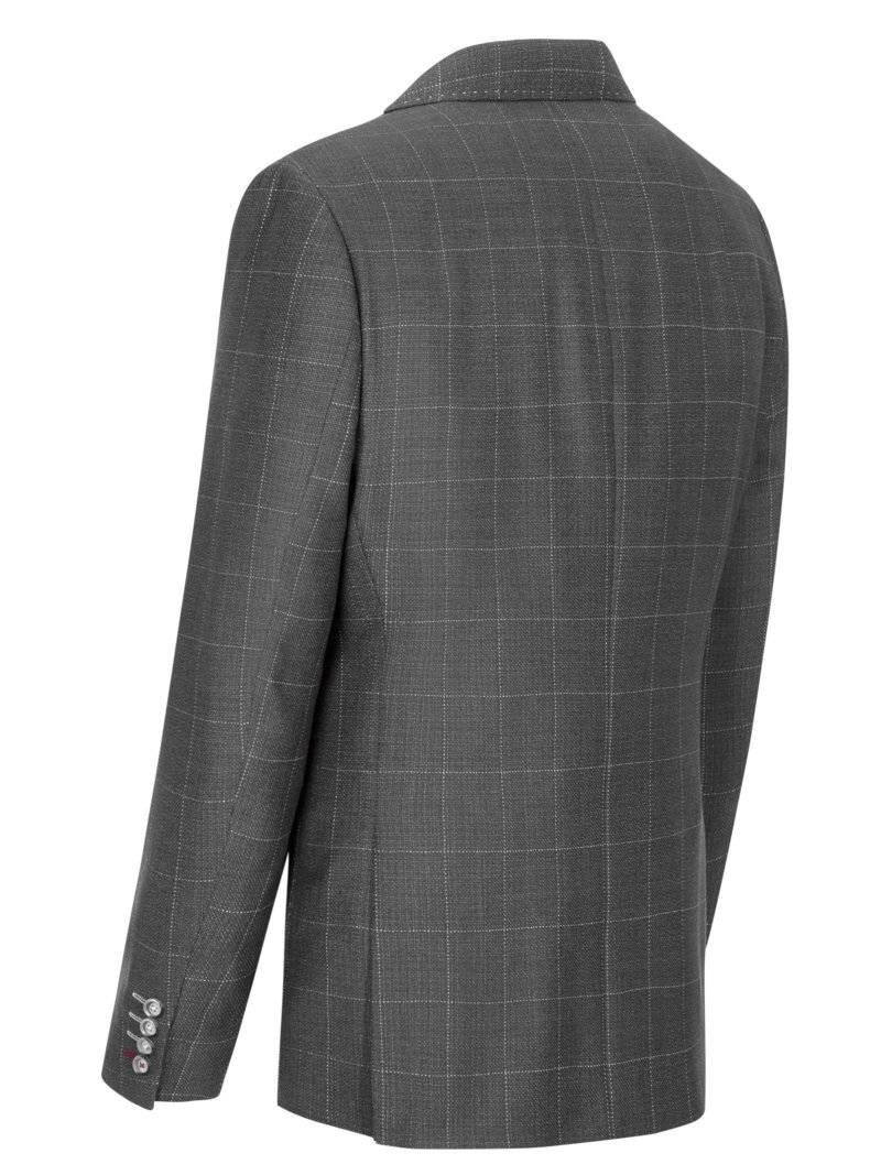 Digel Giacca grigio a quadri digel drop quattro corto Presa