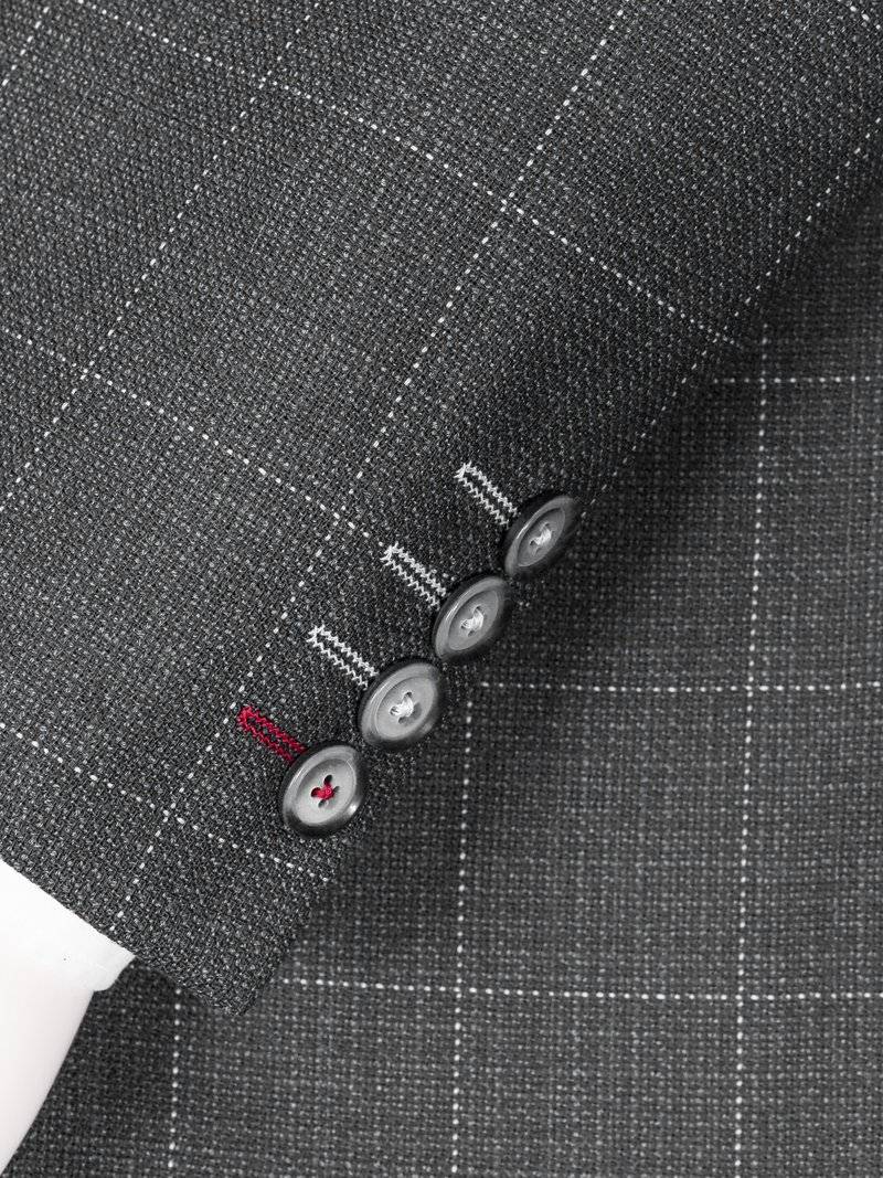 Digel Giacca grigio a quadri digel drop sei modern fit Sconto