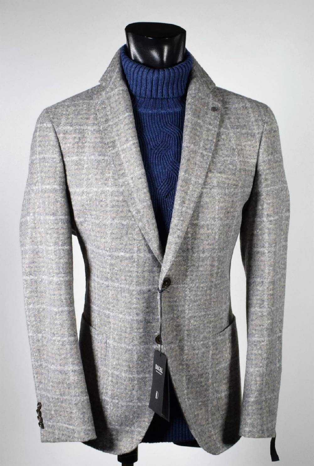 Digel Giacca beige a quadri digel in jersey sfoderata Online