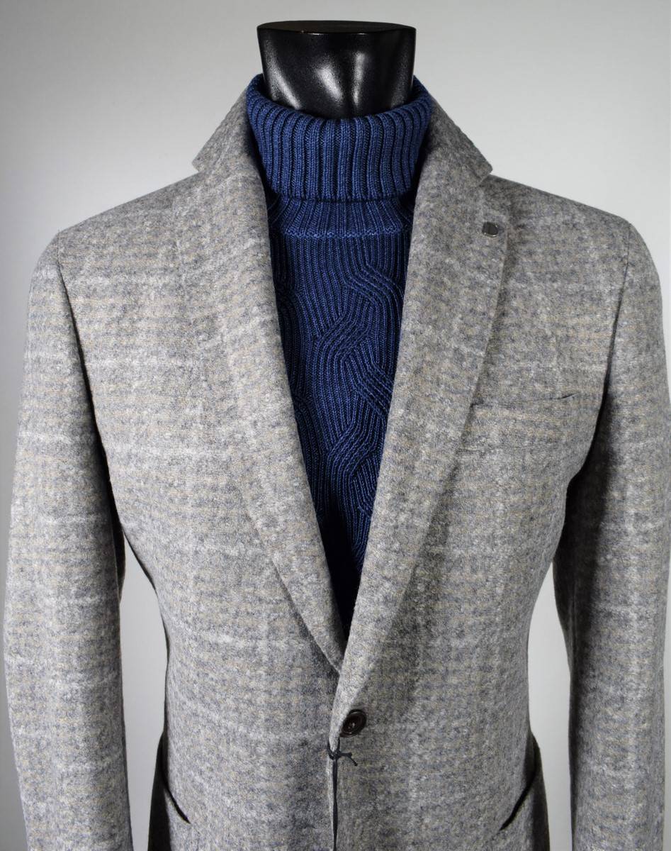 Digel Giacca beige a quadri digel in jersey sfoderata Online