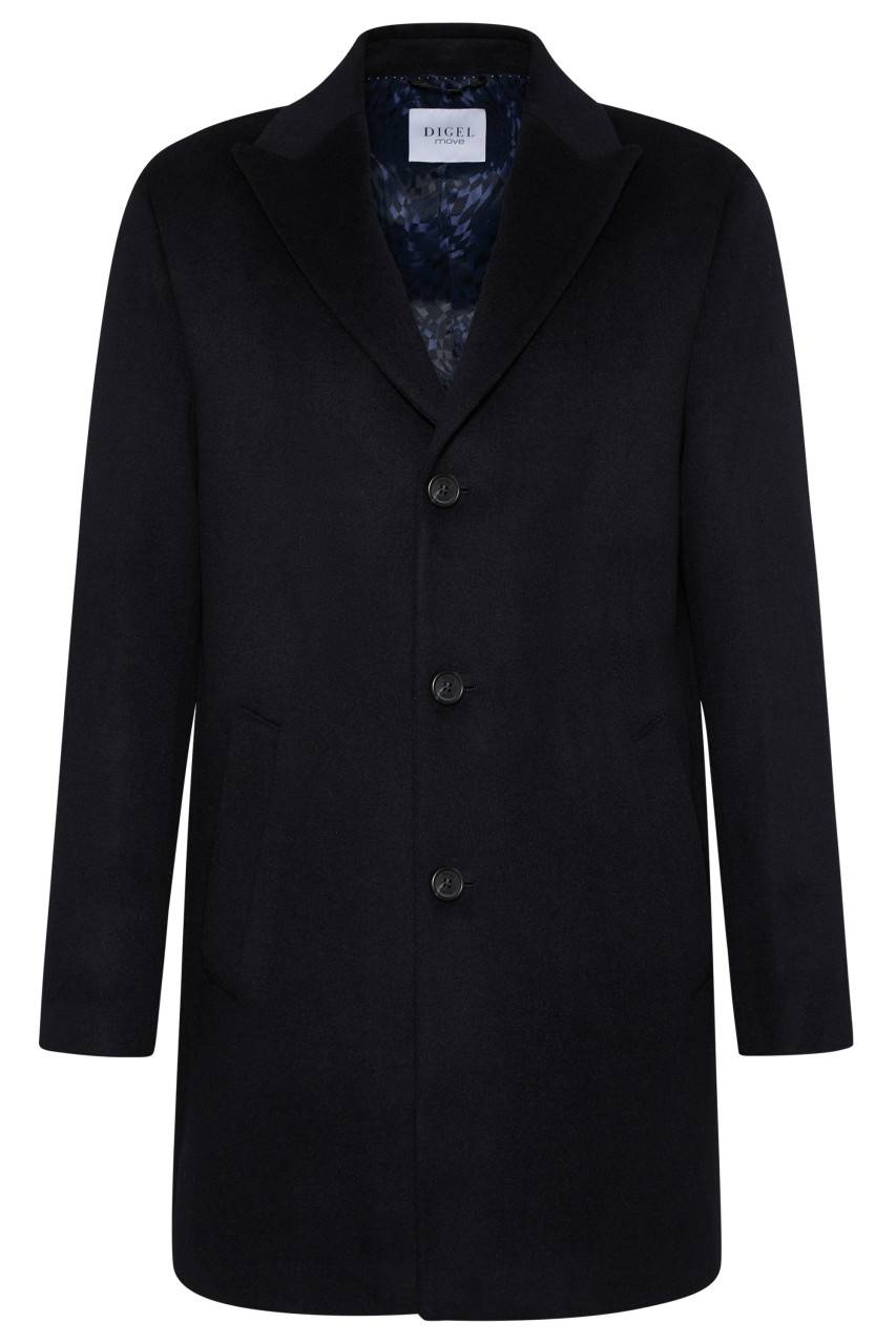 Digel Cappotto digel blu slim fit in misto cashmere Soddisfazione Garantita