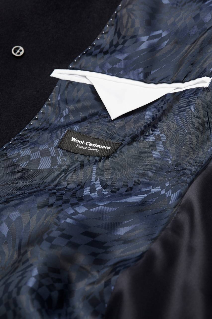 Digel Cappotto digel blu slim fit in misto cashmere Soddisfazione Garantita
