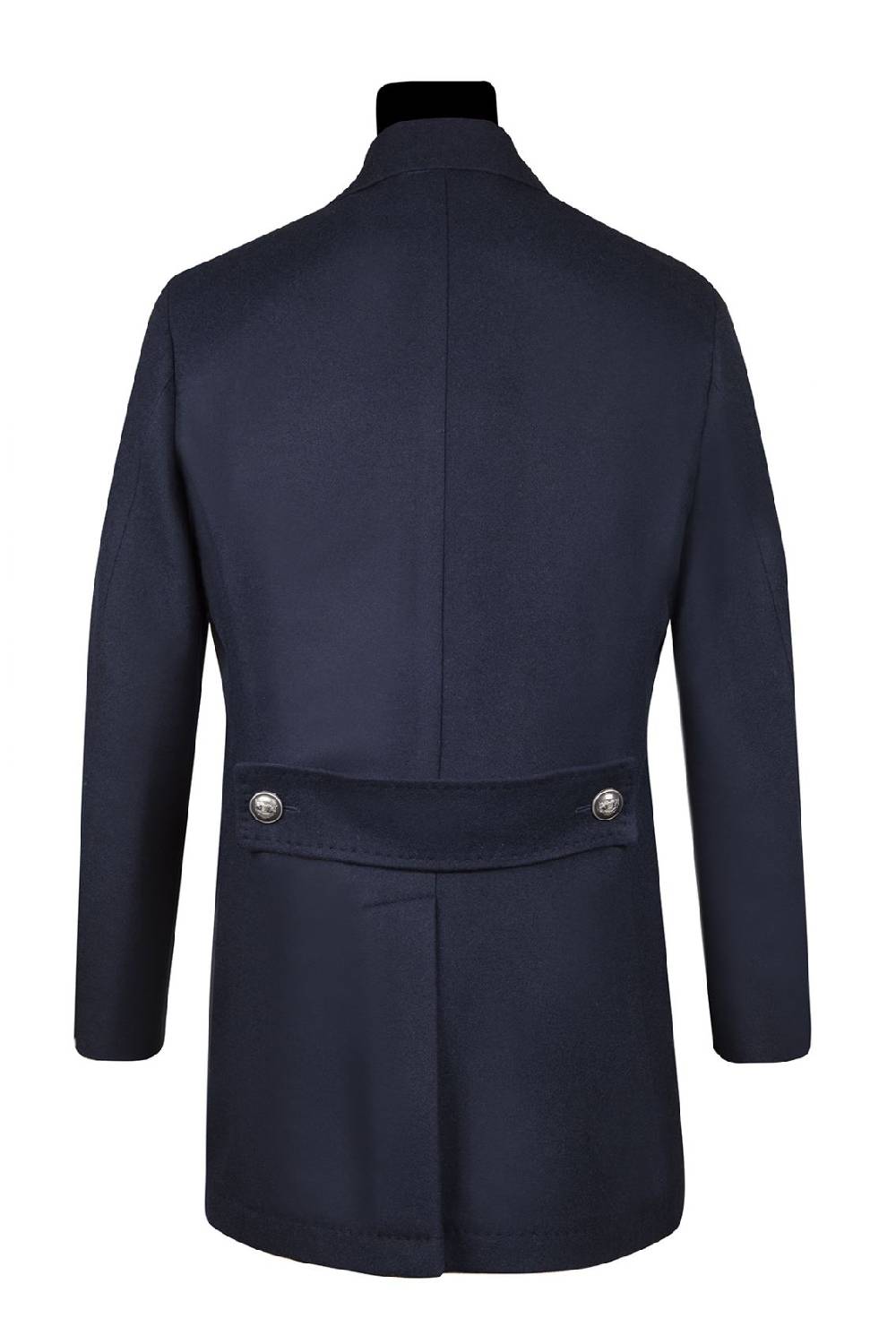 Simbols Cappotto blu doppiopetto sfoderato simbols misto cashmere Sottocosto