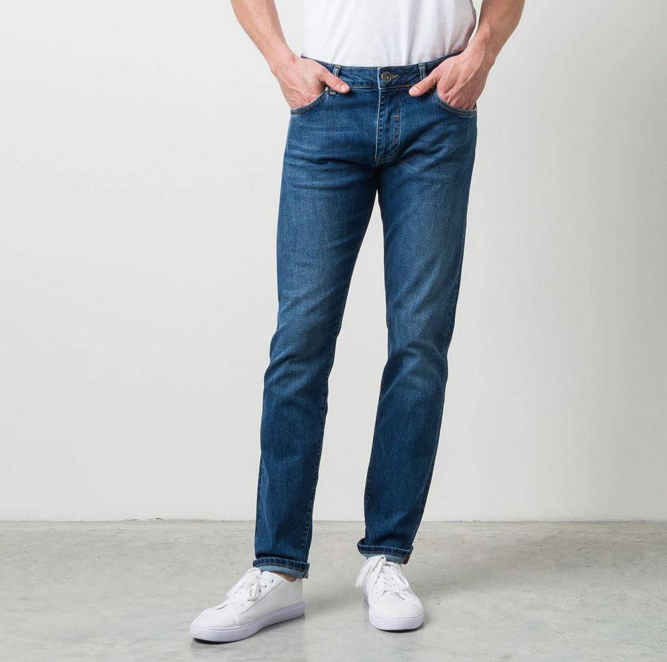 MCS Jeans stretch lavaggio medio mcs regular fit denim Nuova