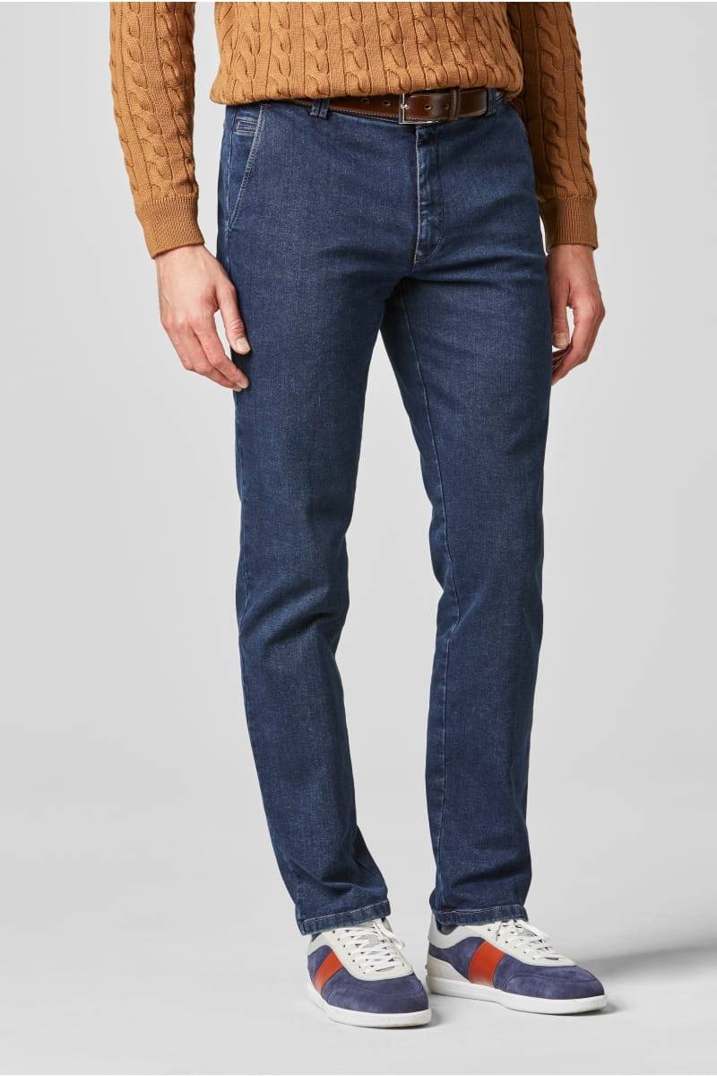 Meyer Pantalone meyer in denim blu stone super stretch regular fit Pezzi Unici