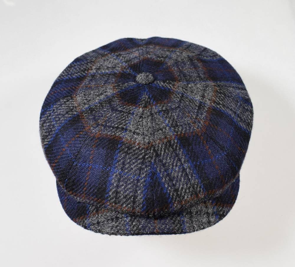 Panizza Cappello panizza fantasia british blu a quadri peaky blinders Sconto