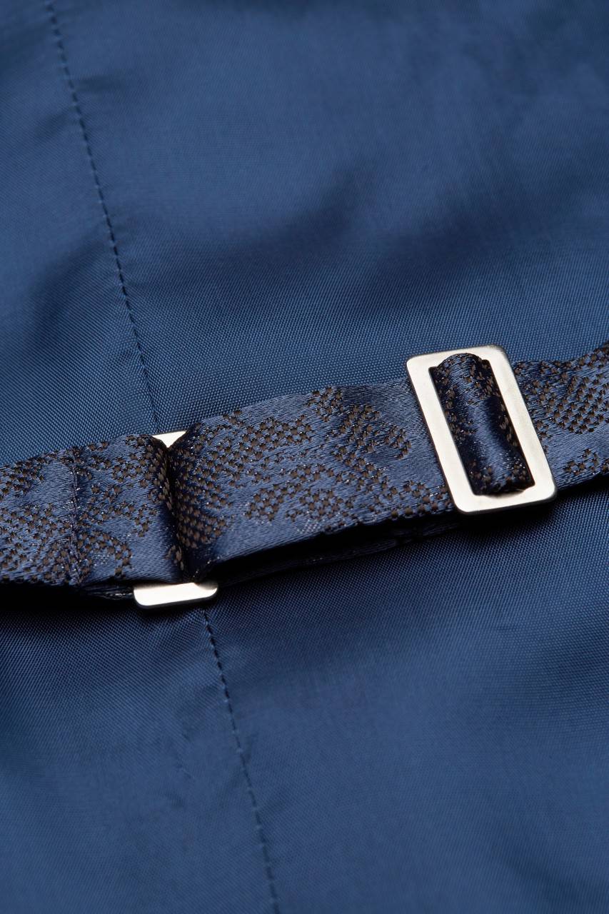 Digel Panciotto gilet blu completo di cravatta e pochette digel cerimonia Outlet