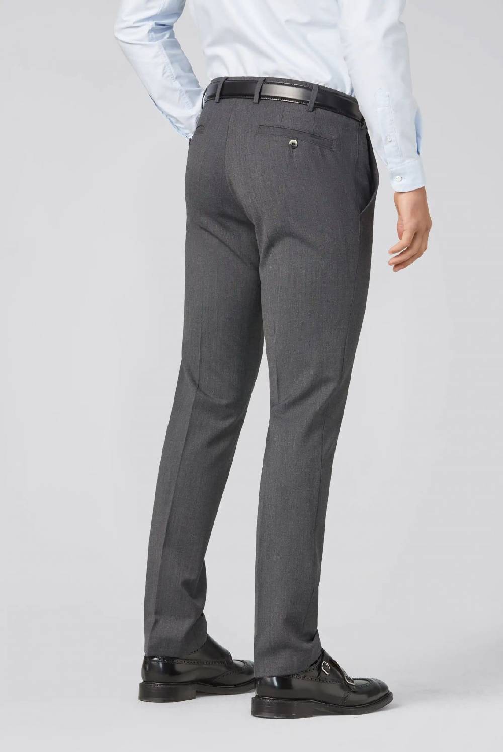 Meyer Pantalone meyer grigio medio in premium soft twill comfort fit Moda