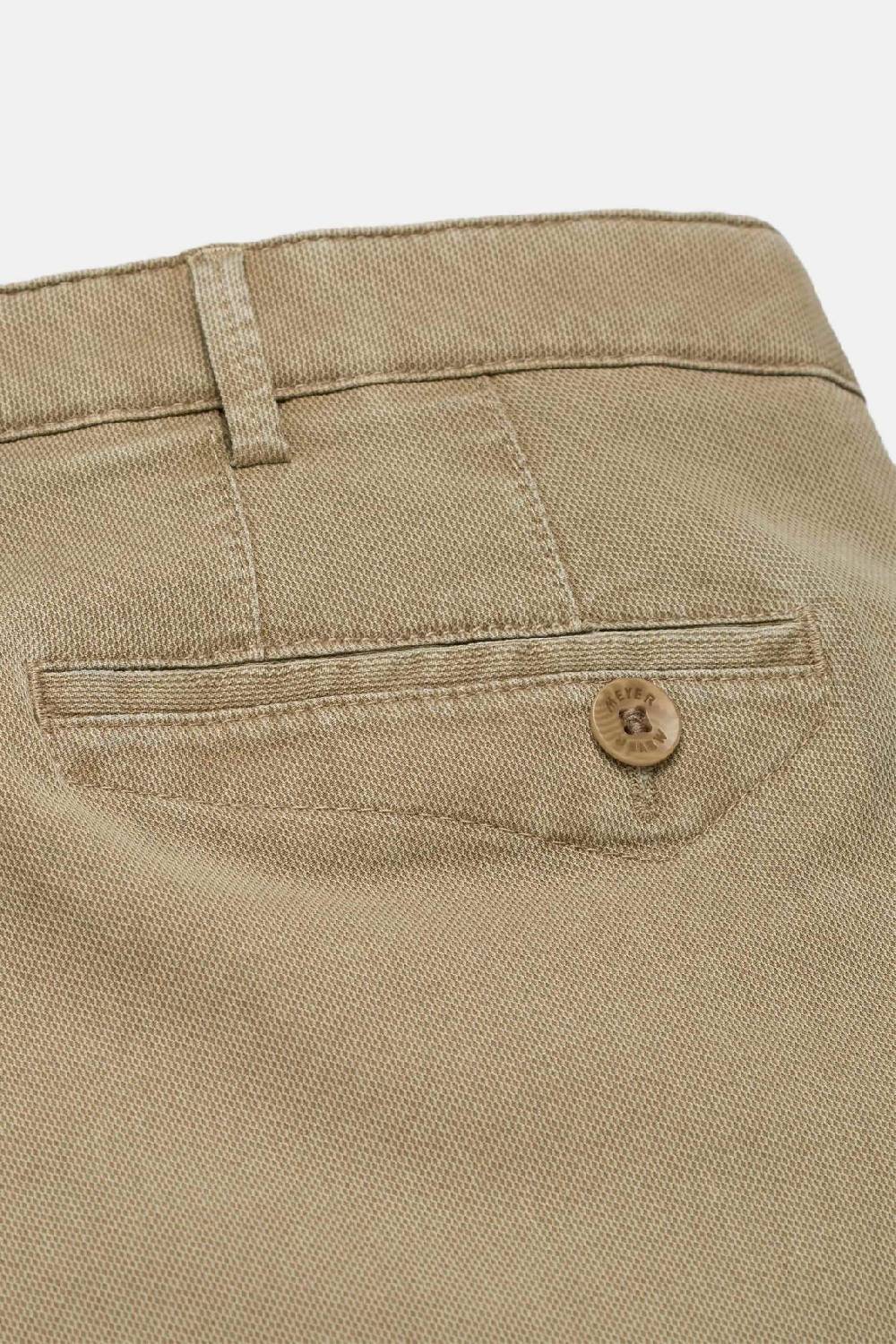 Meyer Pantalone modern fit color pietra meyer cotone microstruttura stretch Acquista Ora