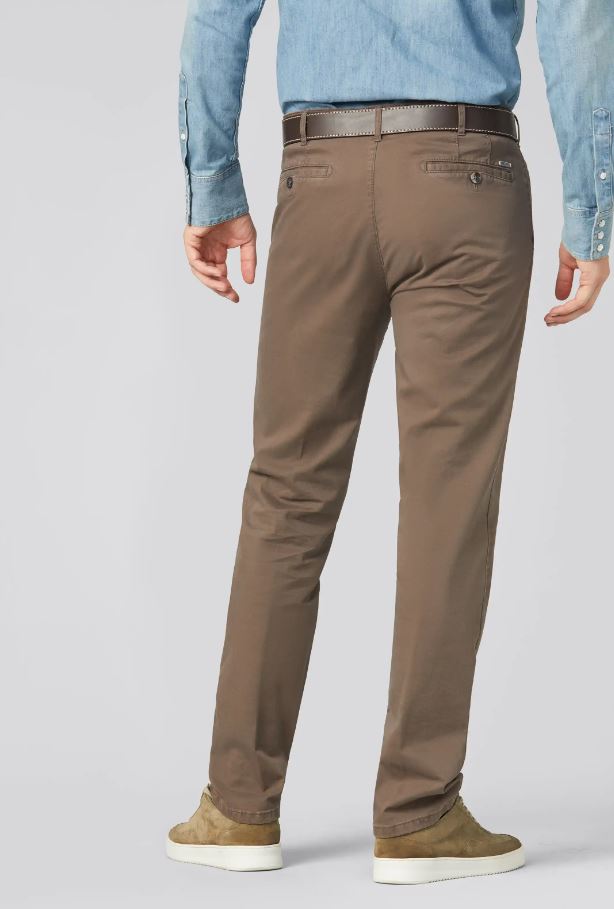 Meyer Pantalone color pietra meyer in cotone stretch drop quattro comfort fit Sconto