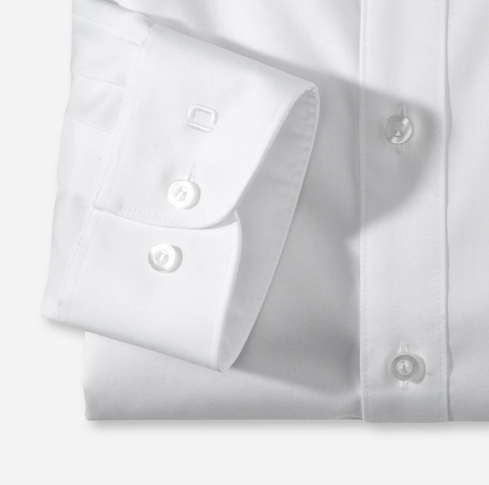 Olymp Camicia olymp bianca slim fit cotone twill stretch facile stiro Ultimi tre giorni