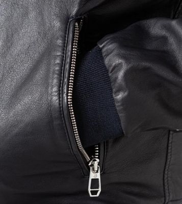 Milestone Giubbino bomber blu milestone in nappa di agnello 2025