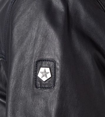 Milestone Giubbino bomber blu milestone in nappa di agnello 2025