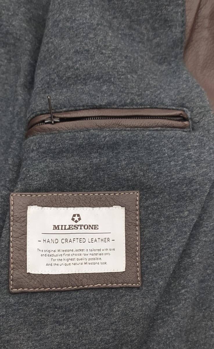 Milestone Giubbino bomber milestone marrone con elastico Vendita
